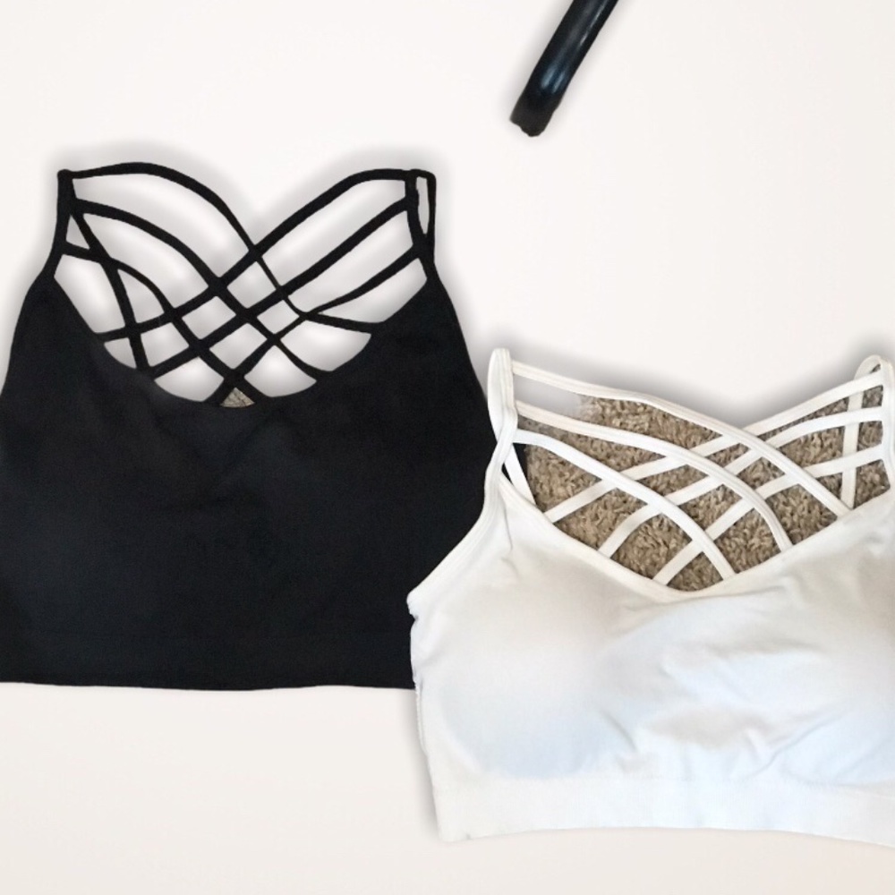 TRIPLE CROSS BRALETTE W/PADS S/M;L/XL;1X/2XL;2XL/3XL - Picture 5 of 7
